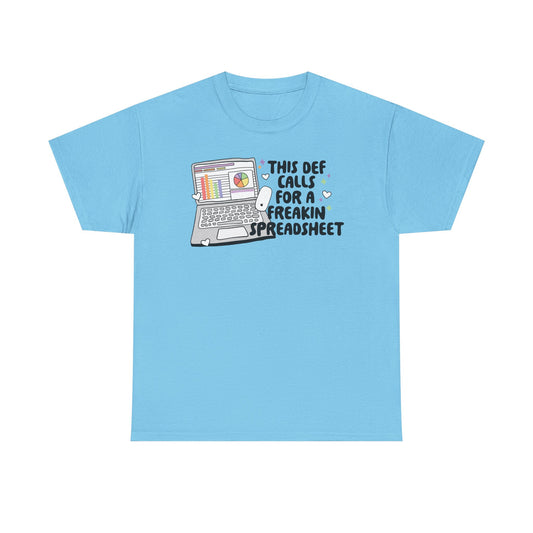 Spreadsheet Graphic Tee