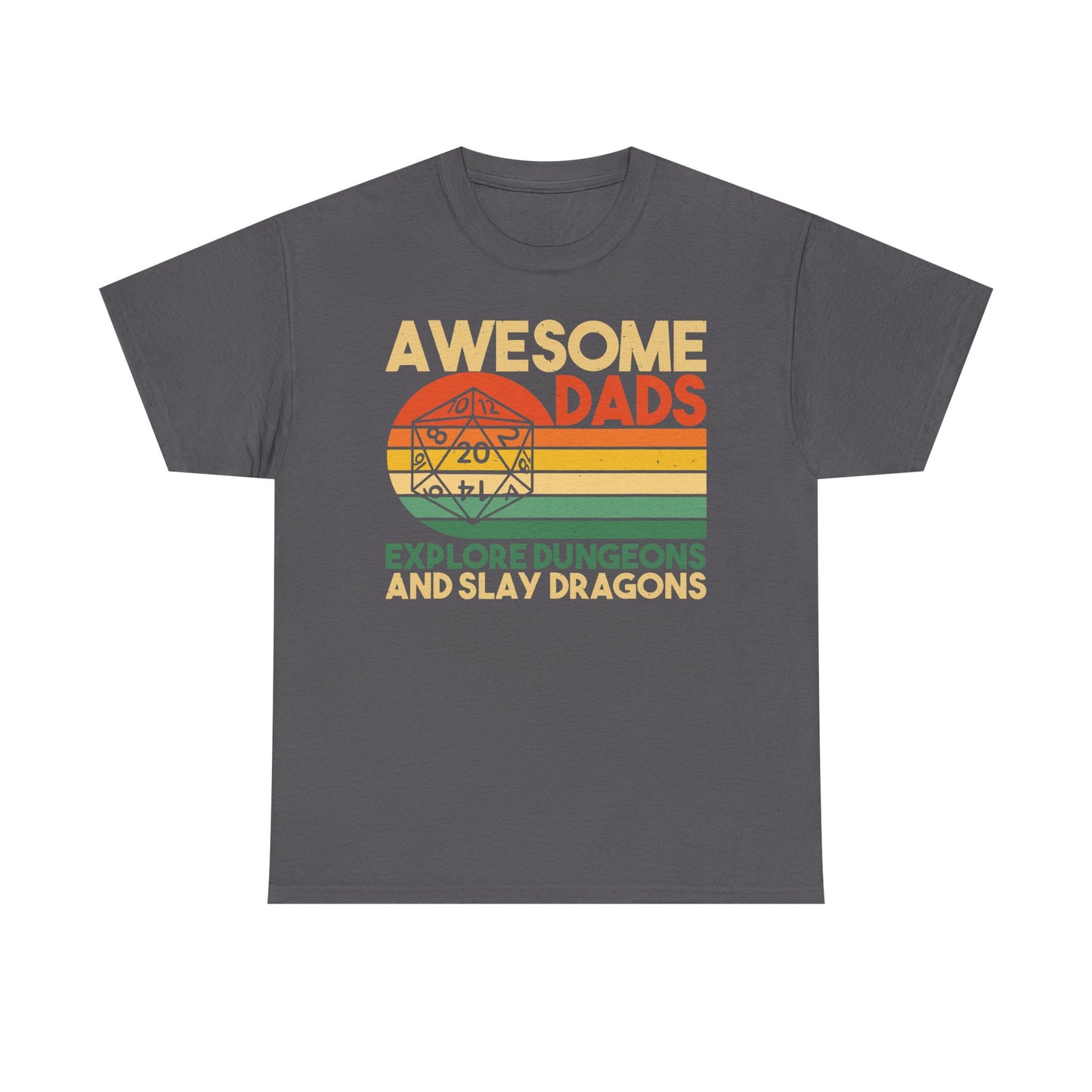 Awesome Dads Slay Dragons Graphic Tee