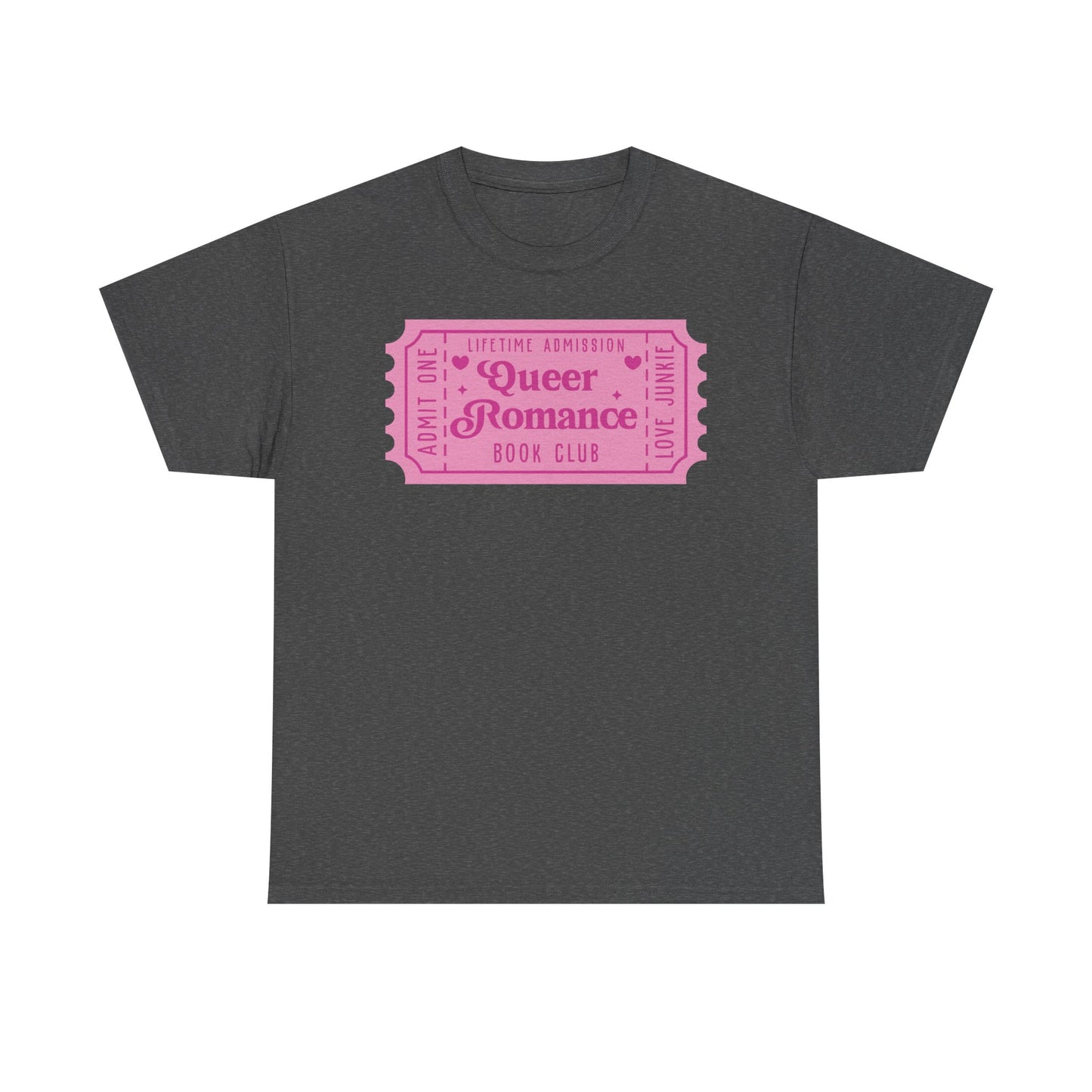 Queer Romance Book Club Ticket Graphic Tee
