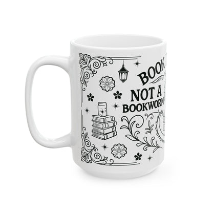 Book Dragon not Book Worm 15oz Mug