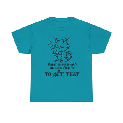 Dragon AC Graphic Tee, Role Playing, "Hit That"