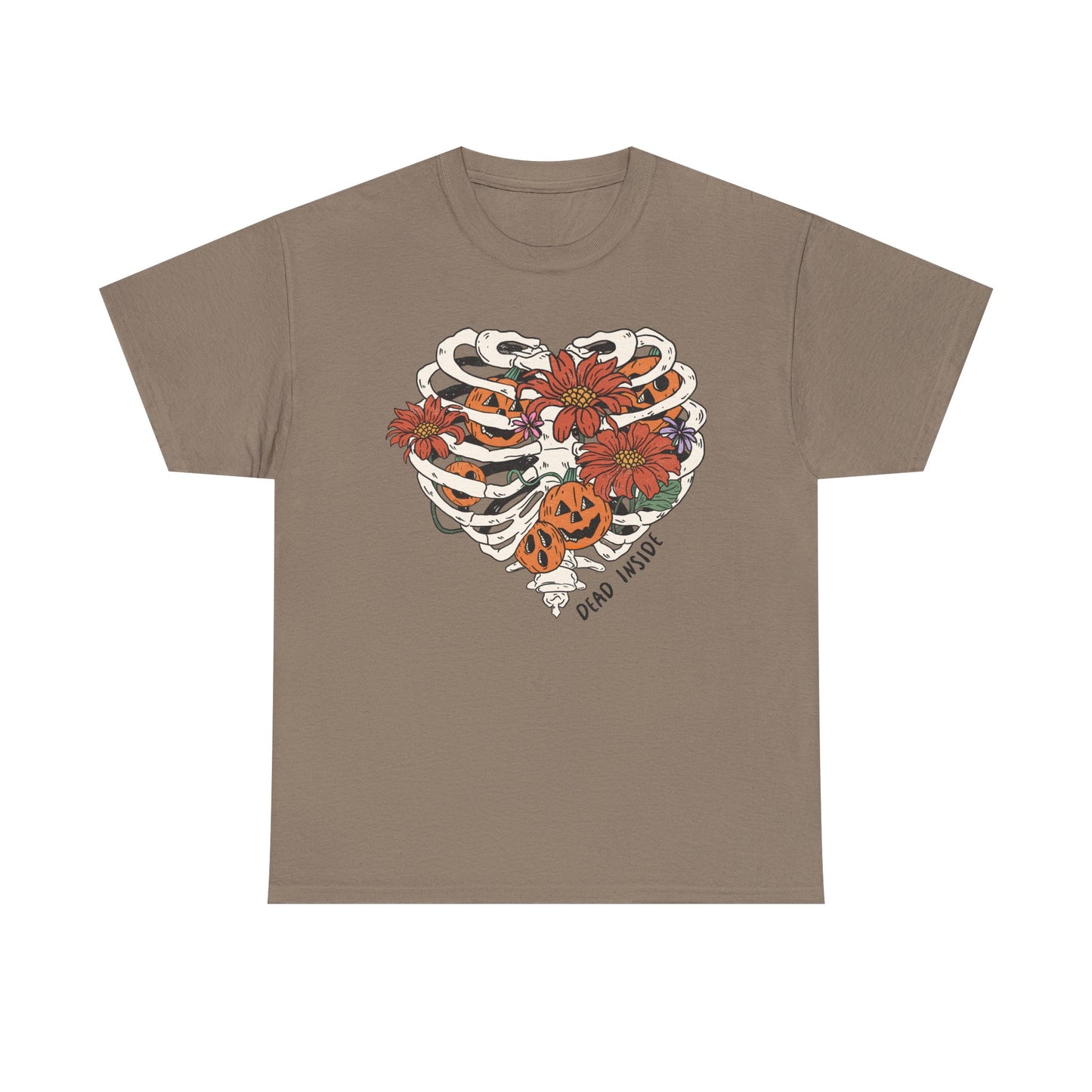 Skeleton Heart Graphic Tee "Dead Inside"