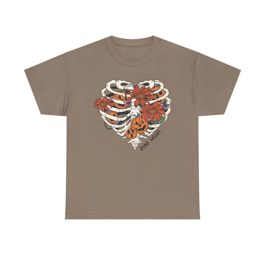 Skeleton Heart Graphic Tee "Dead Inside"