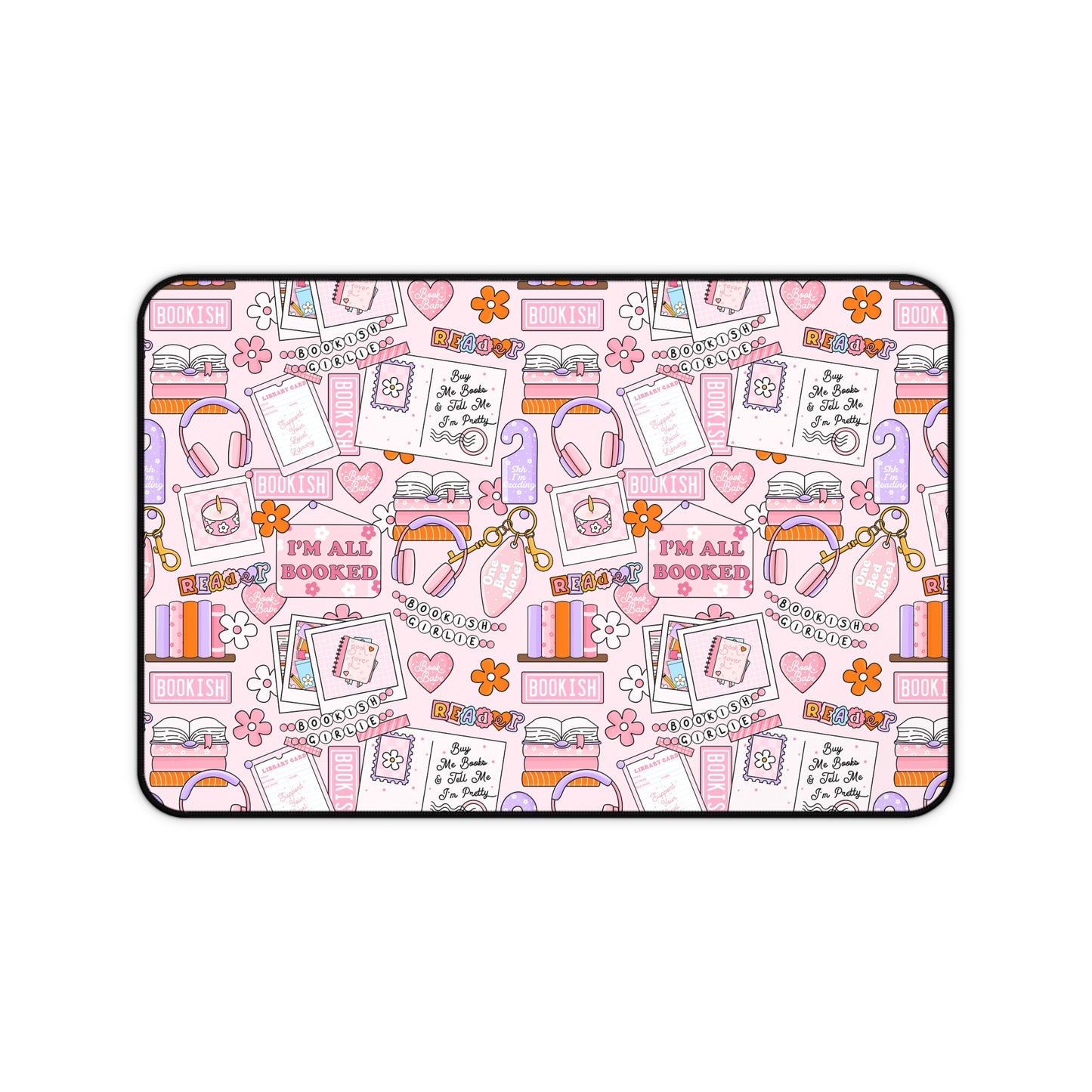 Pink Book Mood Desk Mat