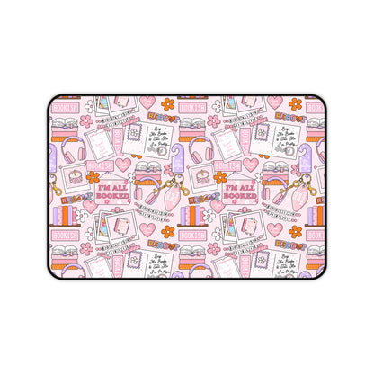 Pink Book Mood Desk Mat