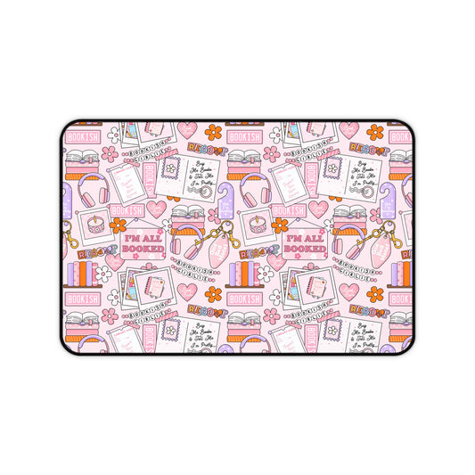 Pink Book Mood Desk Mat