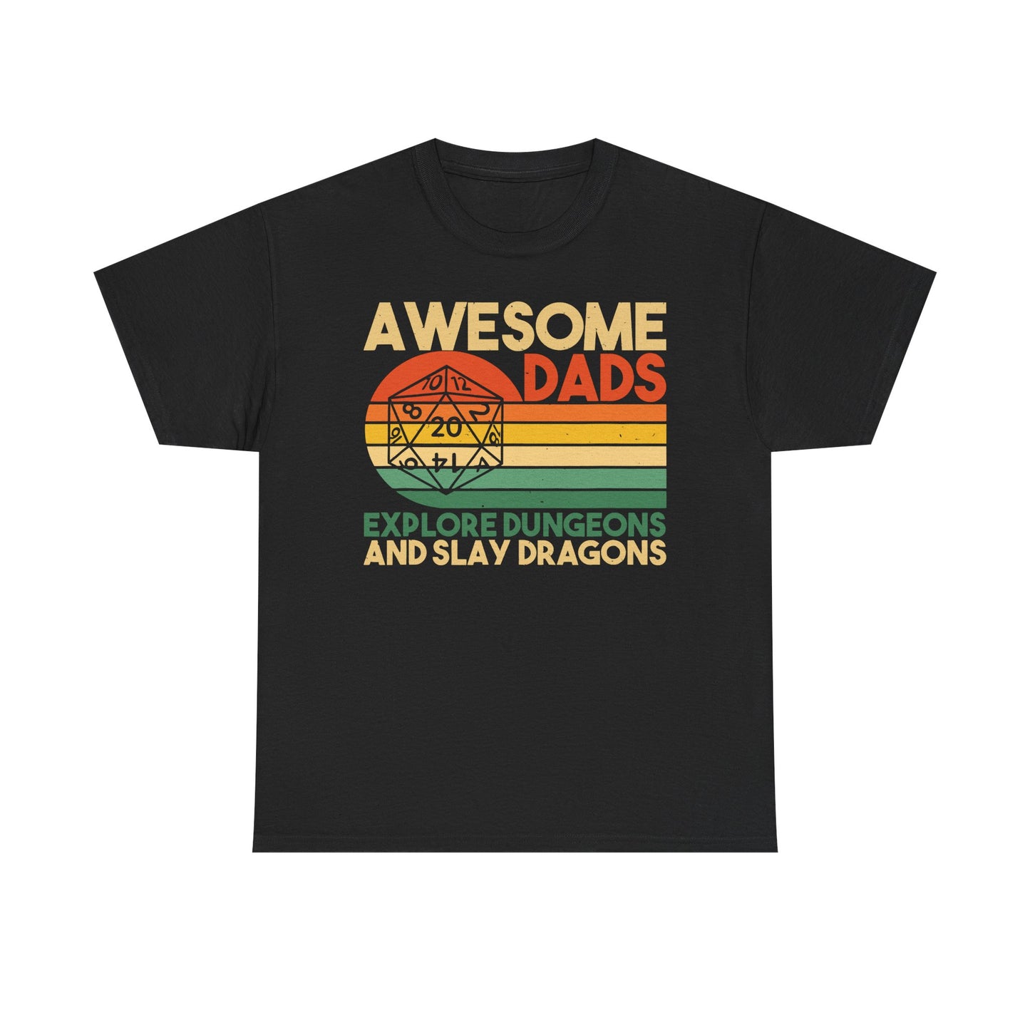 Awesome Dads Slay Dragons Graphic Tee