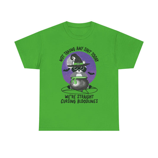 Raccoon Graphic Tee "Cursing Bloodlines"