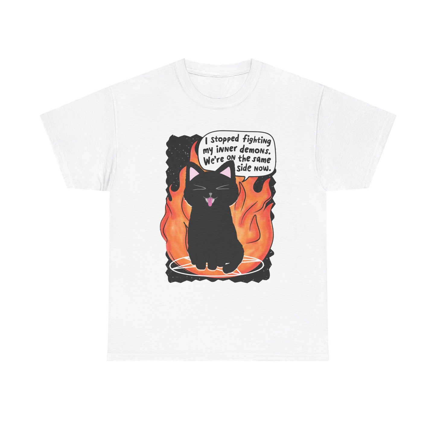 Same Side Cat Graphic Tee