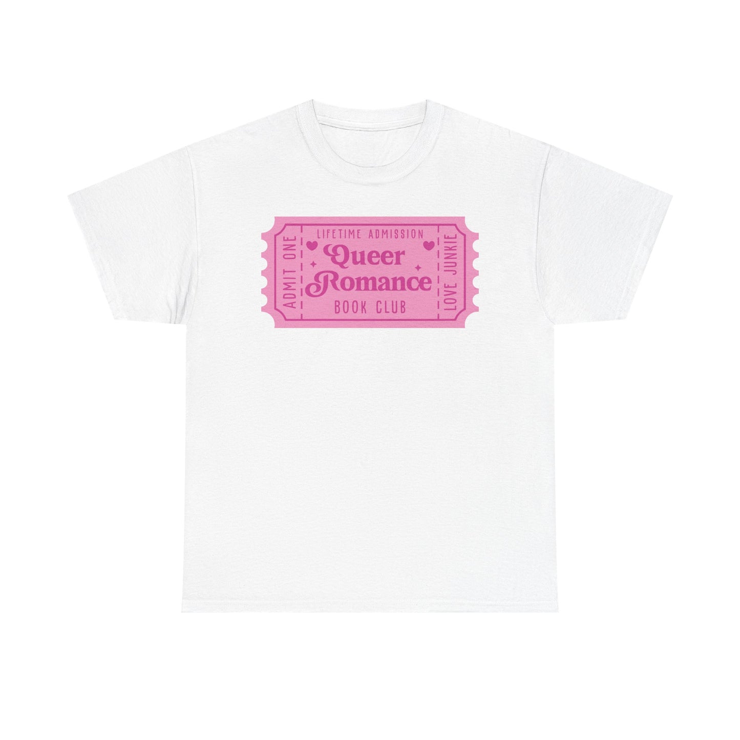 Queer Romance Book Club Ticket Graphic Tee