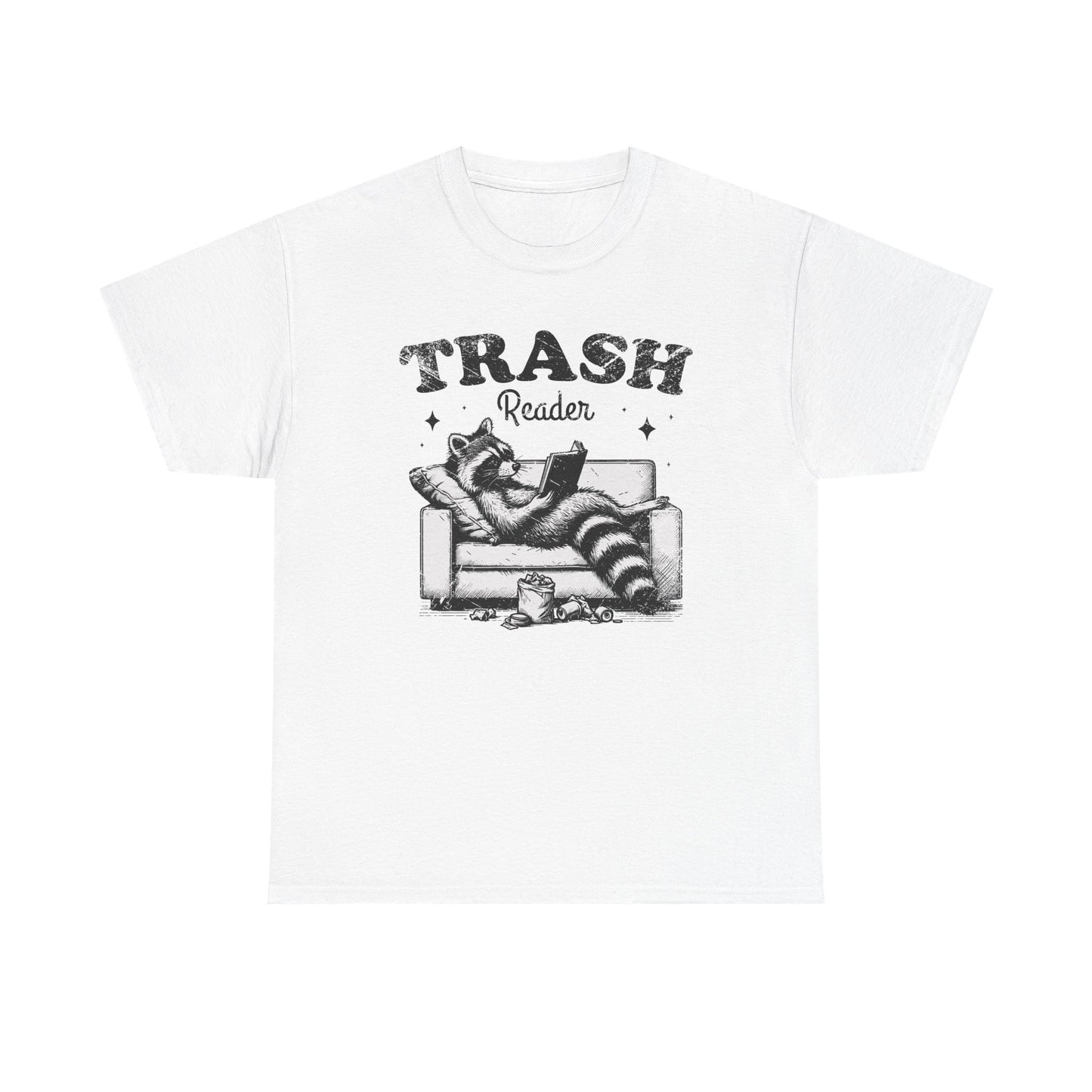 Trash Reader Racoon Graphic Tee