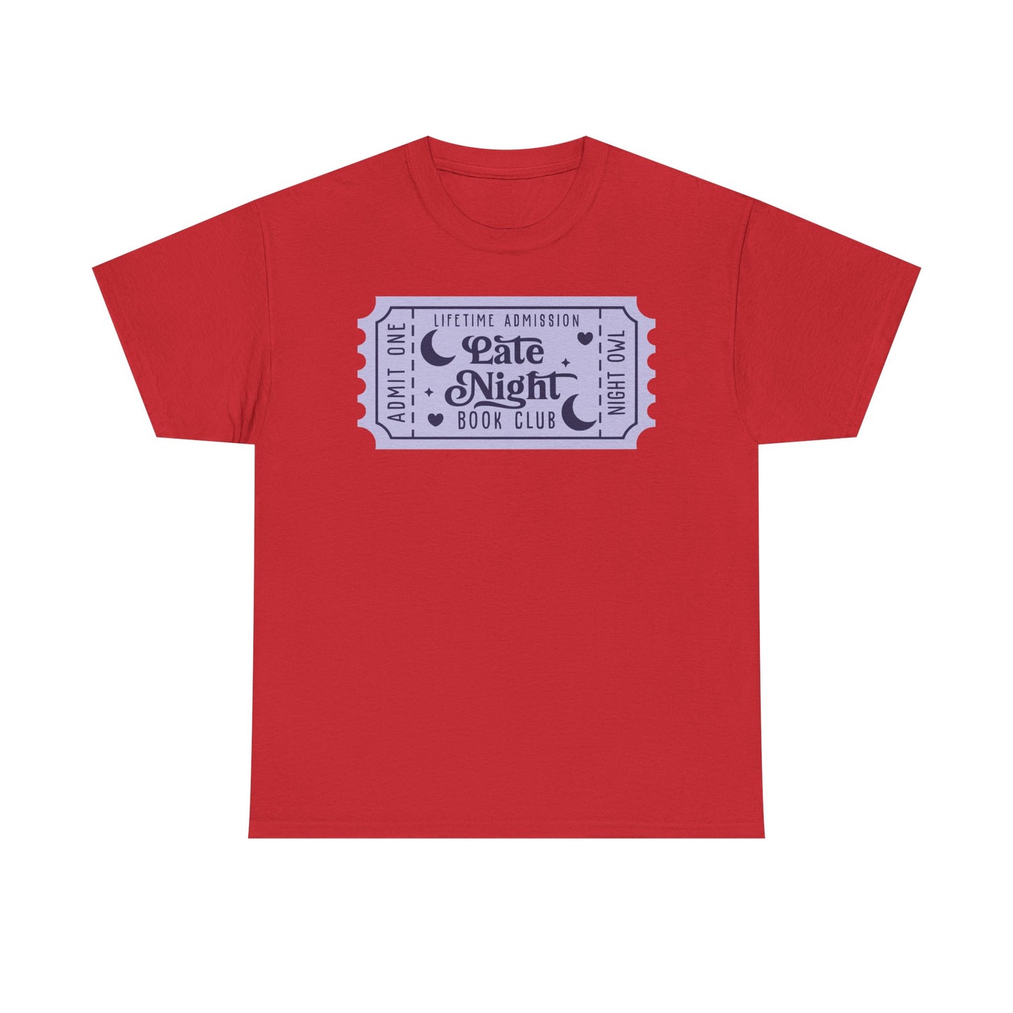 Late Night Book Club Ticket Graphic Tee