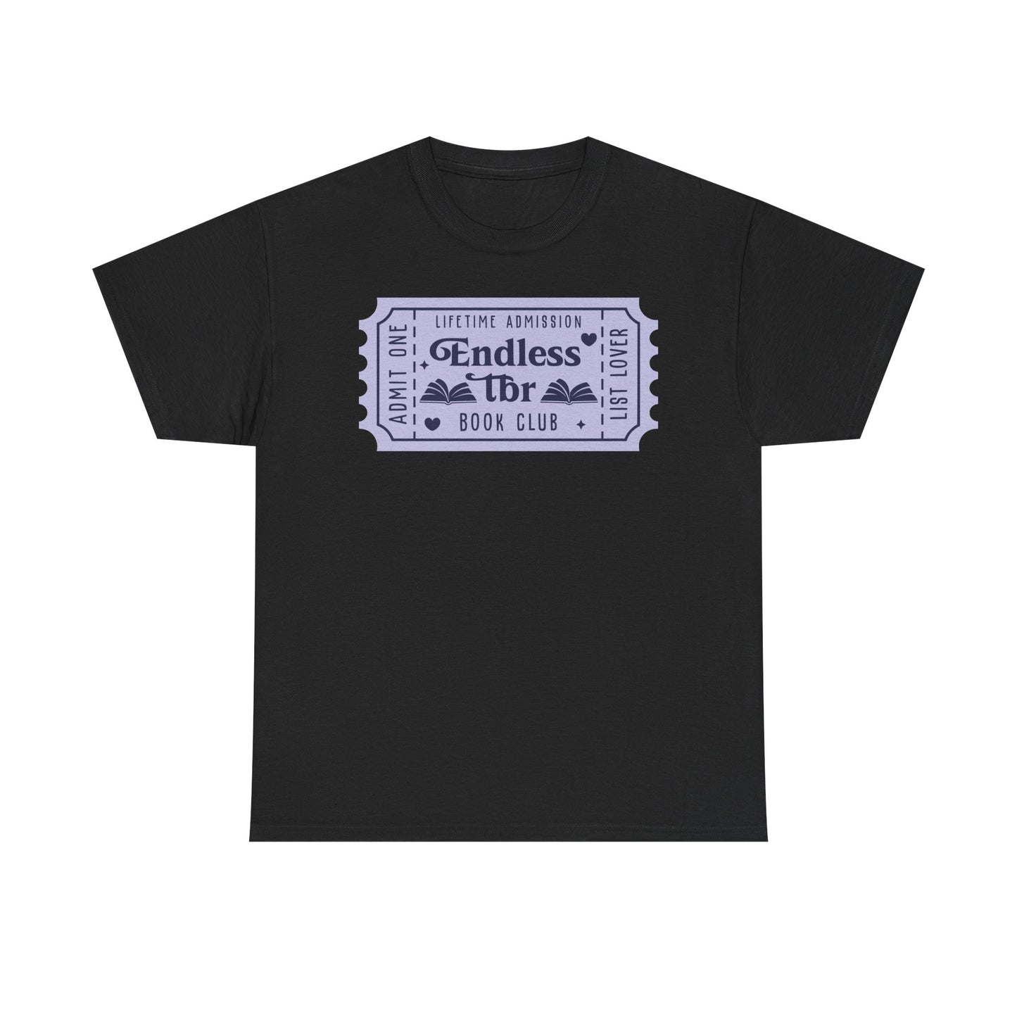 Endless TBR Book Club Ticket Graphic Tee