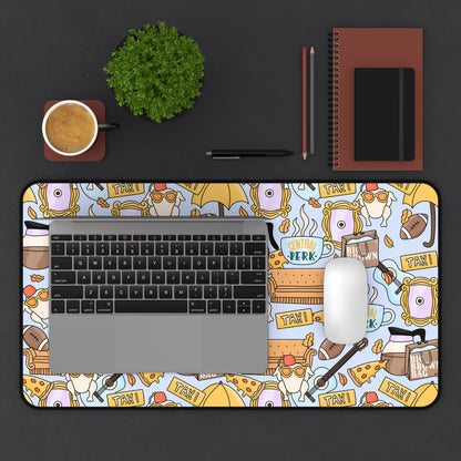 Blue Friends Desk Mat