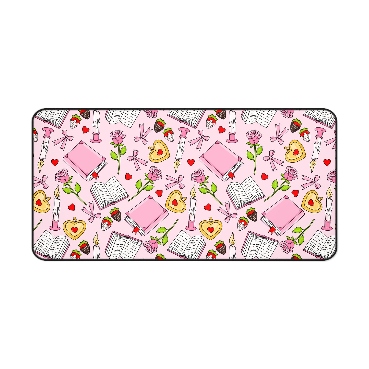 Pink Romance Reader Desk Mat