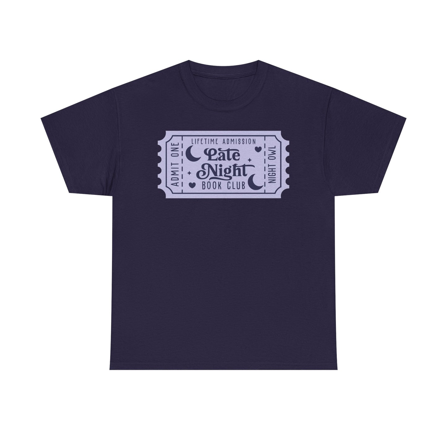 Late Night Book Club Ticket Graphic Tee