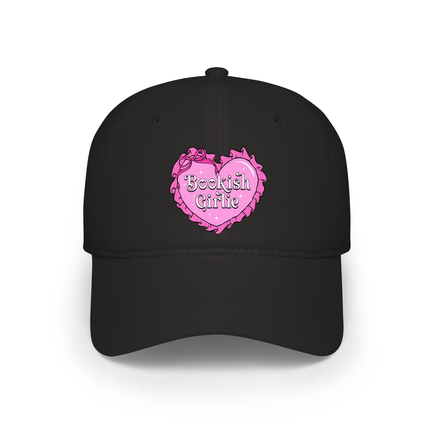 Low Profile Baseball Cap — “Bookish Girlie”