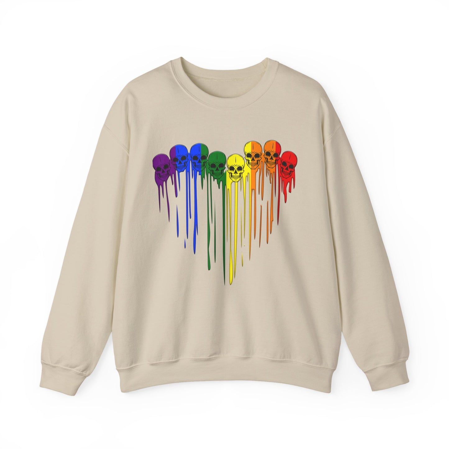 Crewneck Sweatshirt - Skull heart LGBTQA+