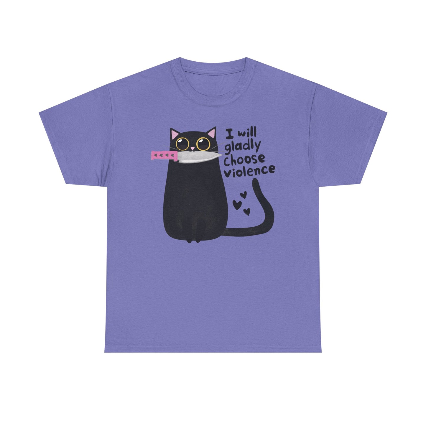 Choose Violence Cat Graphic Tee