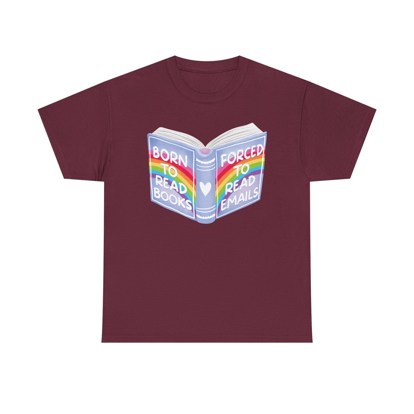 Books Vs Emails Graphic Tee