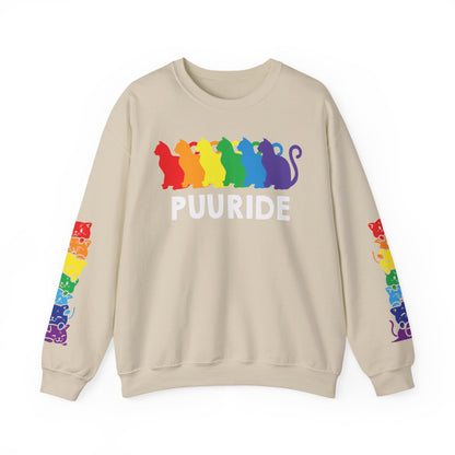 *Sleeve and Front Designs* Crewneck Sweatshirt - Puuride LGBTQA+