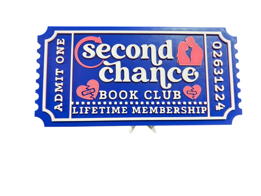 Second Chance Book Club Ticket