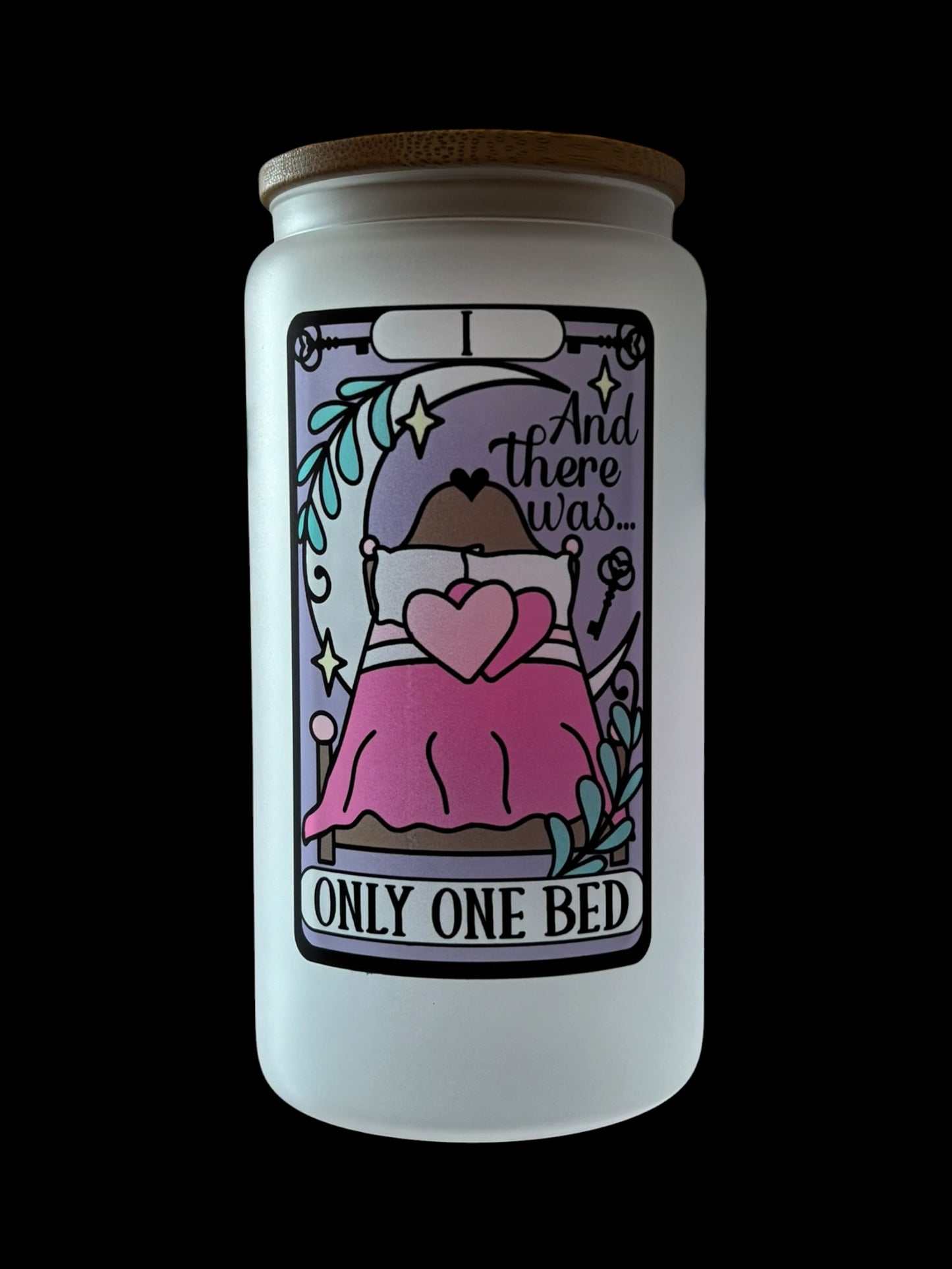 Only One Bed Tarot Card Drinking Glass
