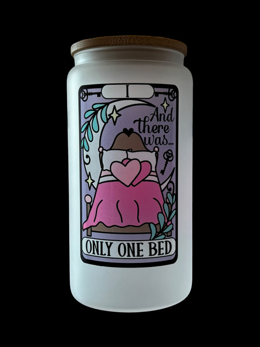 Only One Bed Tarot Card Drinking Glass