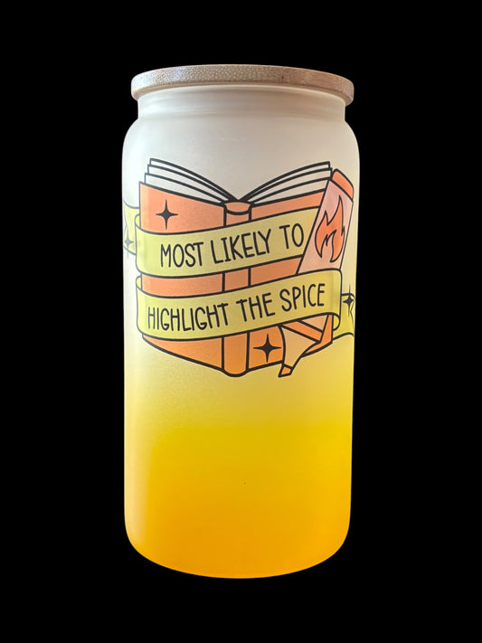 Most likely to highlight the spice Drinking Glass