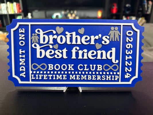 Brother's Best Friend Book Club Ticket