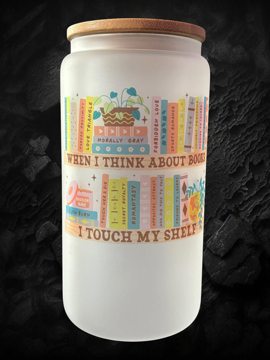 Touch My Shelf Drinking Glass