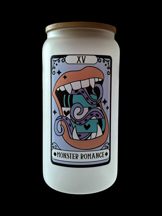 Monster Romance Tarot Card Drinking Glass