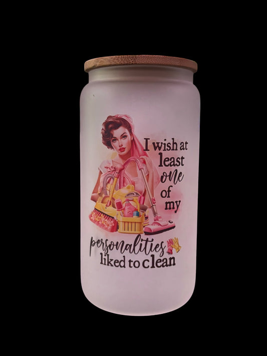 Personalities Clean Drinking Glass