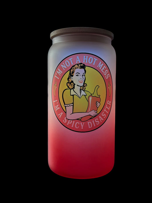 Spicy Disaster Drinking Glass