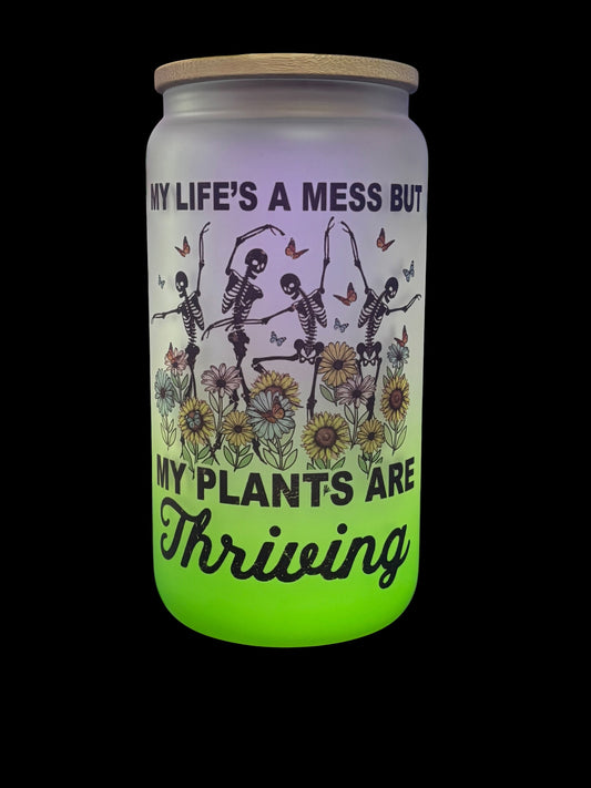 My Life's a Mess Drinking Glass
