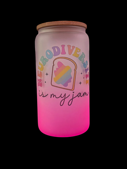 Neurodiversity is my Jam Drinking Glass