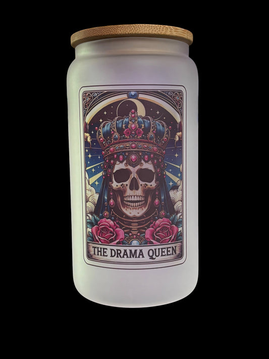 The Drama Queen Tarot Drinking Glass