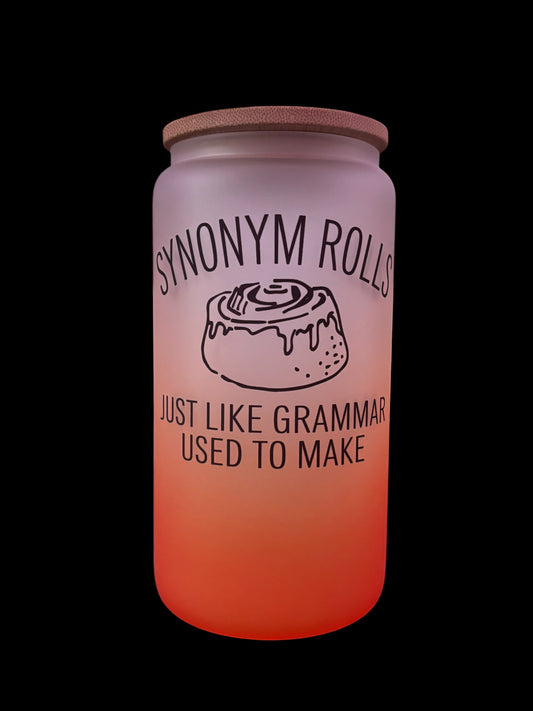 Synonym Rolls Drinking Glass