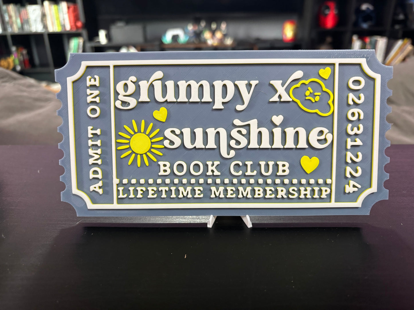 Grumpy Sunshine Book Club Ticket