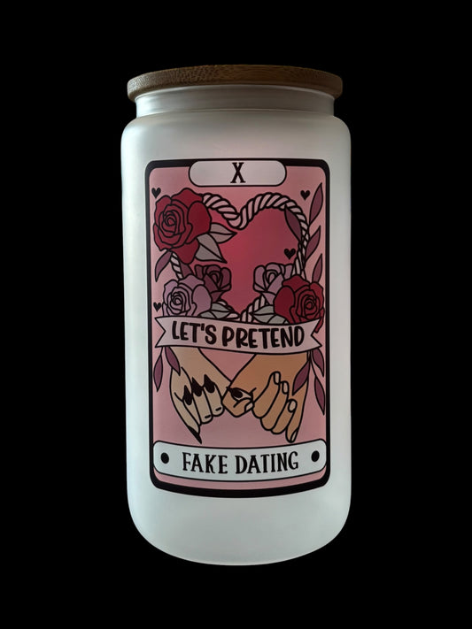 Fake Dating Tarot Card Drinking Glass