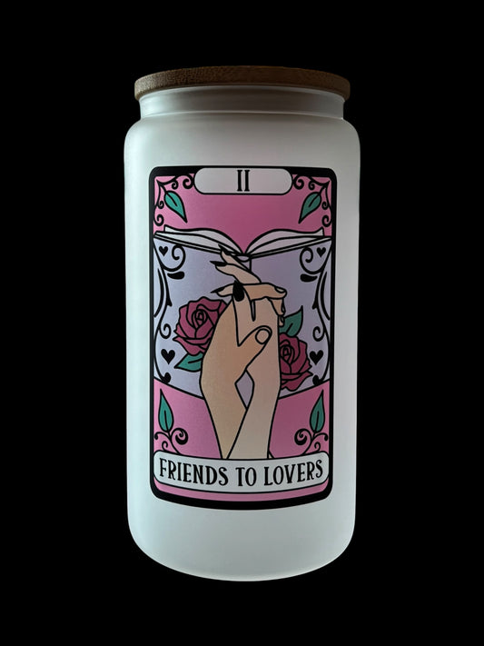 Friends to lovers Tarot Card Drinking Glass