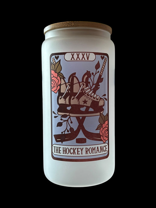The Hockey Romance Tarot Card Drinking Glass
