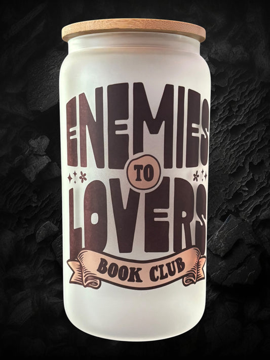 Enemies to Lovers Drinking Glass
