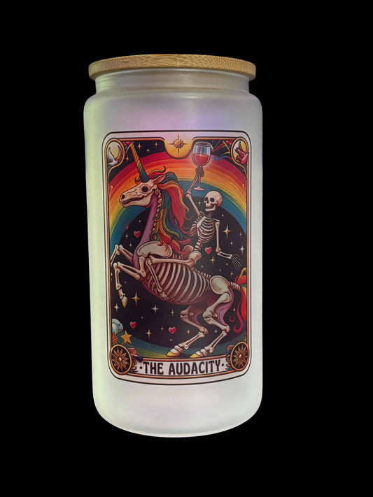 The Audacity Tarot Drinking Glass