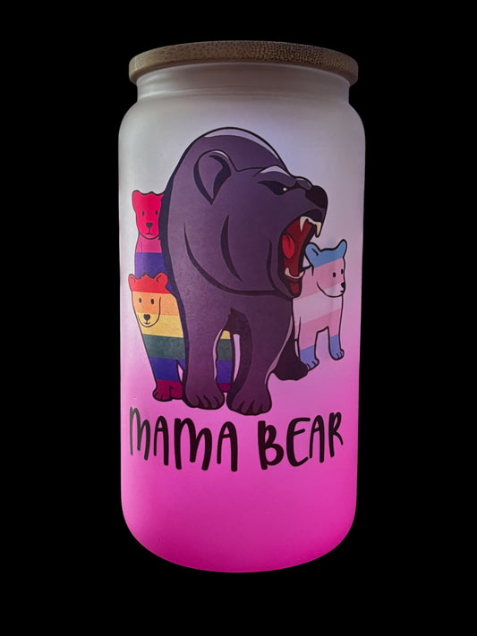 Momma Bear Drinking Glass