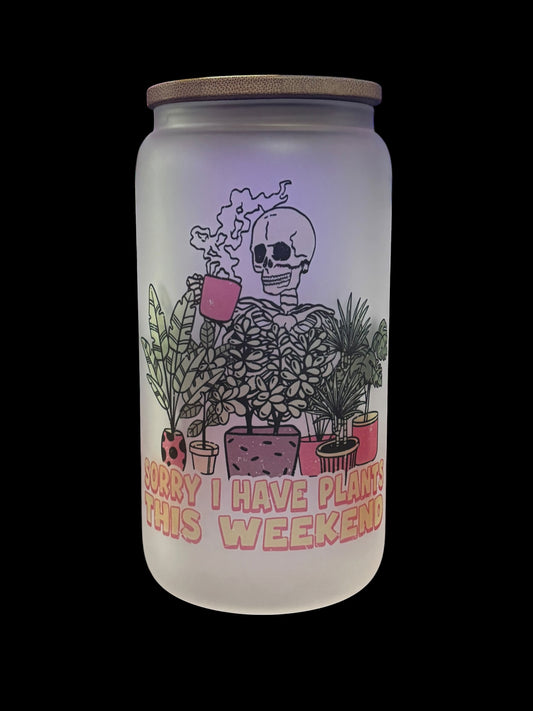 Plants this Weekend Drinking Glass