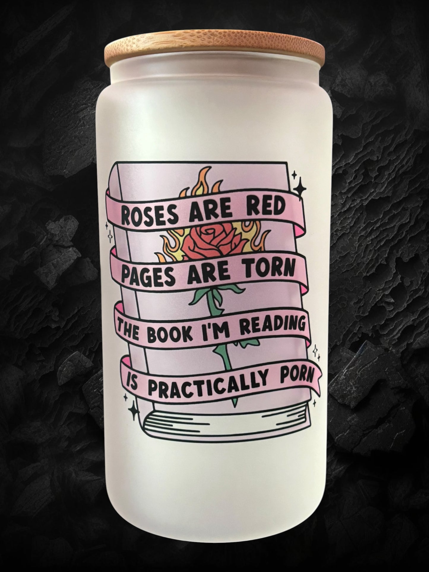 Pages Are Torn Drinking Glass