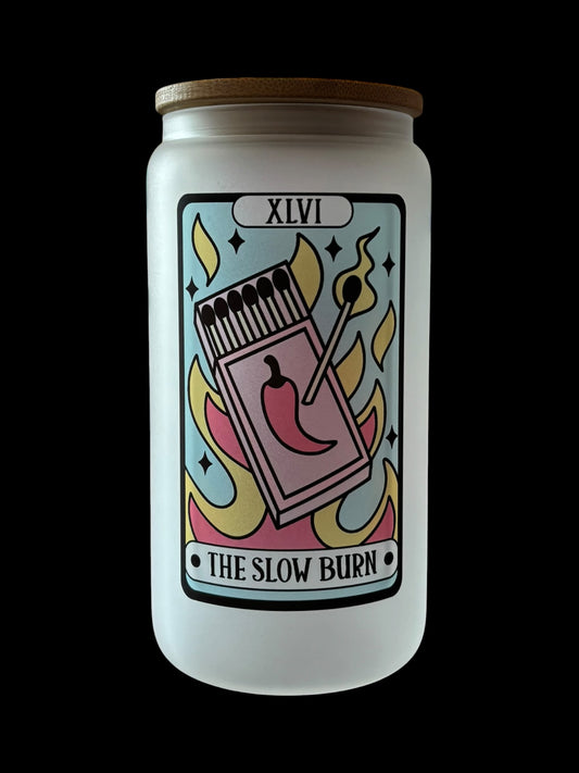 Slow Burn Tarot Card Drinking Glass