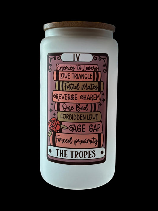 The Tropes Tarot Card Drinking Glass