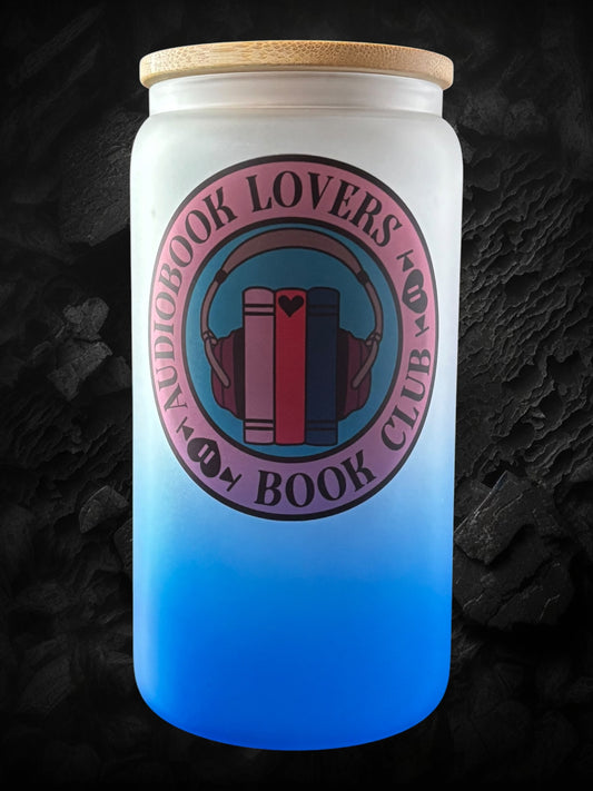 Audiobook Lover Book Club Drinking Glass